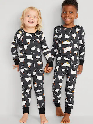 Matching Unisex Printed Snug-Fit Pajama Set for Toddler & Baby | Old Navy (US)