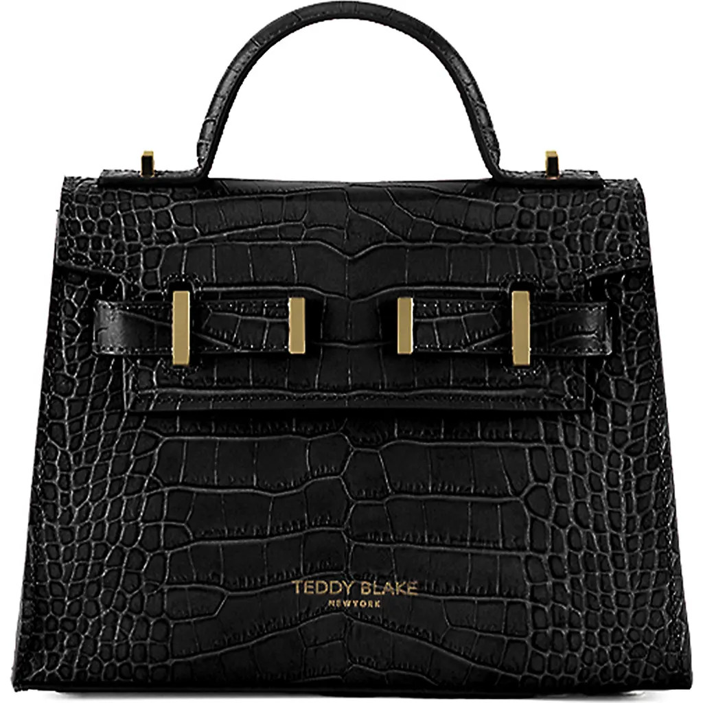 Teddy Blake Ava Croco 9"" in Black at Nordstrom | Nordstrom