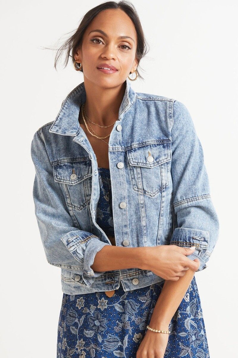 FREE PEOPLE Rumors Denim Jacket | EVEREVE | Evereve