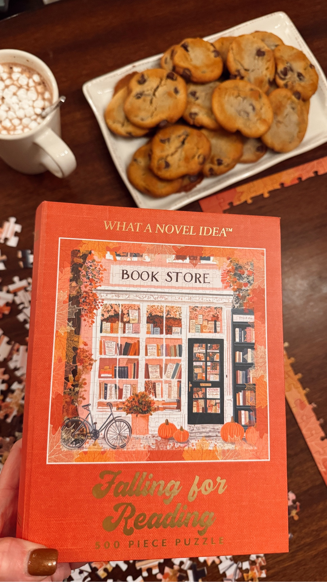 The perfect rainy autumn cozy evening 🧩🍪

#rachealbrush fall puzzle, book club, book store puzzle, falling for reading, 500 piece puzzle, book store puzzle, Star Hollow vibes, autumn puzzle, cozy hobbies 

#LTKHome #LTKHalloween #LTKSeasonal