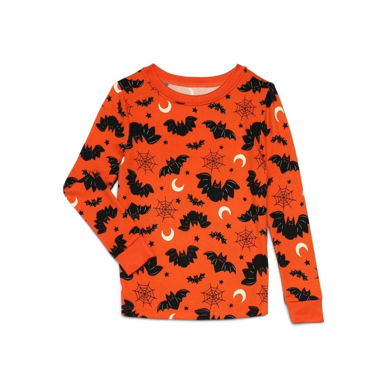 Halloween Boys Long Sleeve Top and Pants Tight Fit Sleep Set from Way to Celebrate, 2-Piece, Size... | Walmart (US)