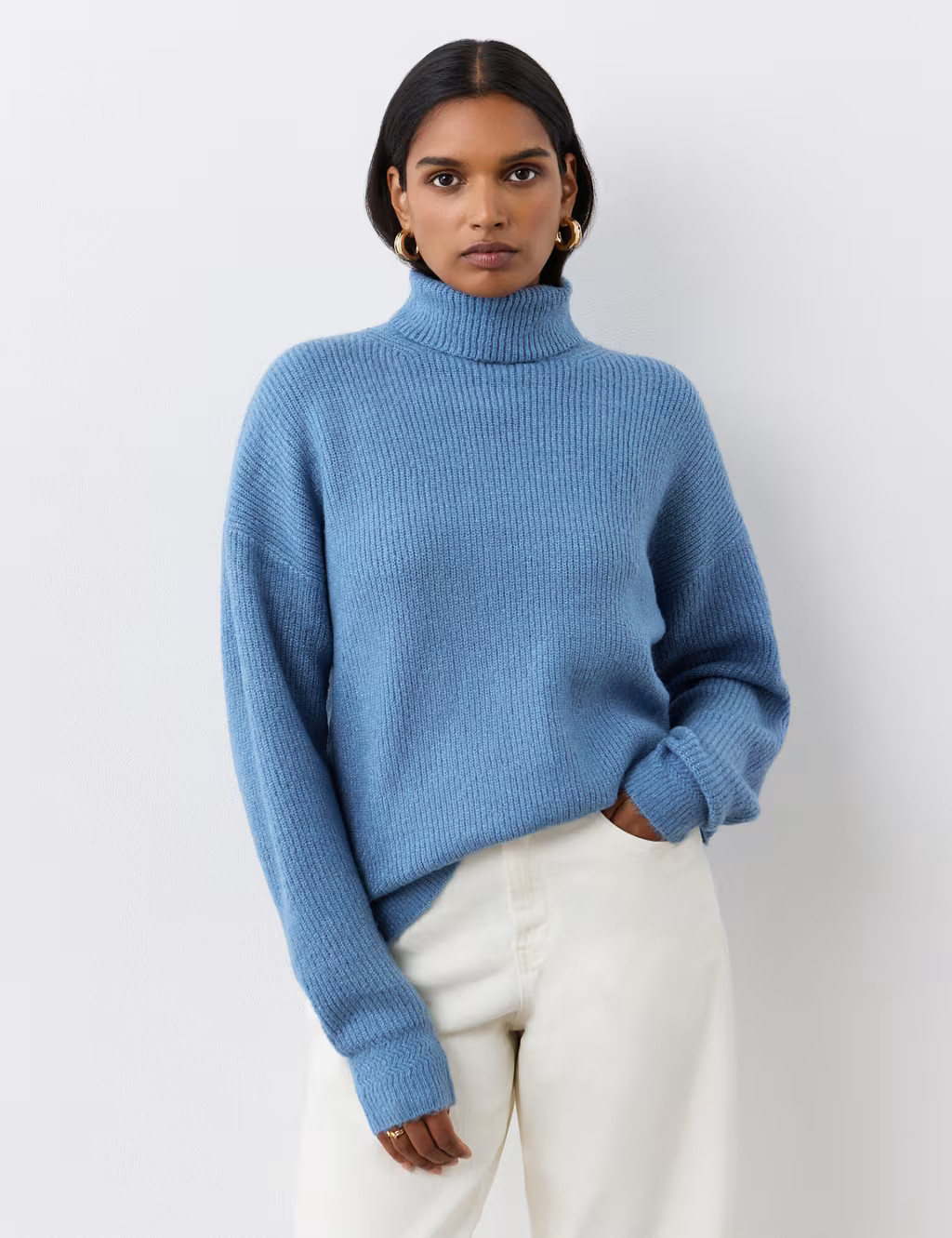 Roll Neck Split Hem Jumper | Marks & Spencer (UK)