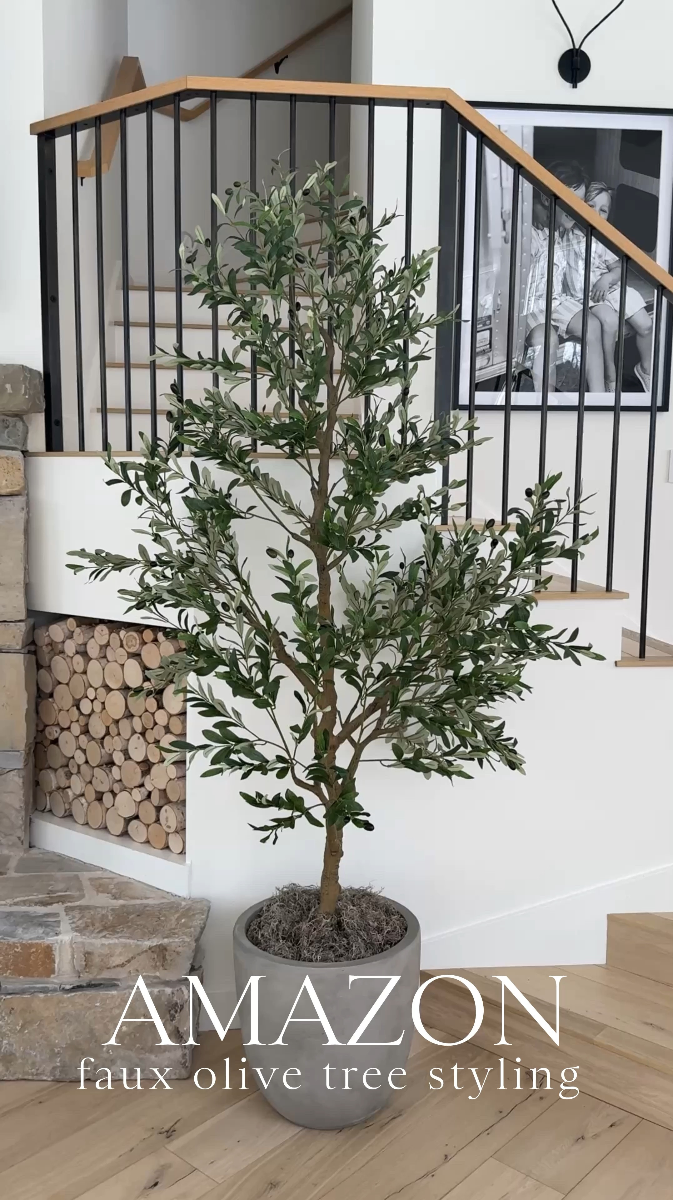 AMAZON \ faux olive tree styling🌿🙋🏻‍♀️
I wanted to add a touch of greenery into our living room so I got this 7’ tree! A great little space refresh for spring! Here are the details👇🏻
+ olive tree $139
+ cement pot $62
+ Spanish moss (2 bags) $4
+ foam blocks (8) $14

Happy styling!! 
Home decor 

#LTKSeasonal #LTKWatchNow #LTKHome