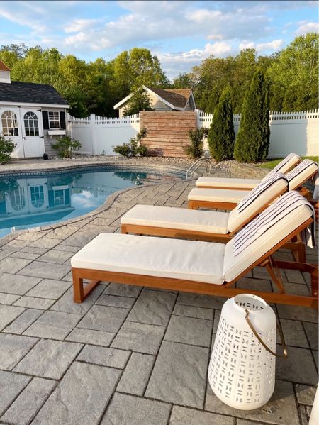 Poolside aura 🌊 

Patio lounge chairs, neutral patio umbrella, outdoors, pool area decor, swimming 

#LTKFind #LTKunder50 #LTKhome

#LTKHome #LTKParties #LTKSwim