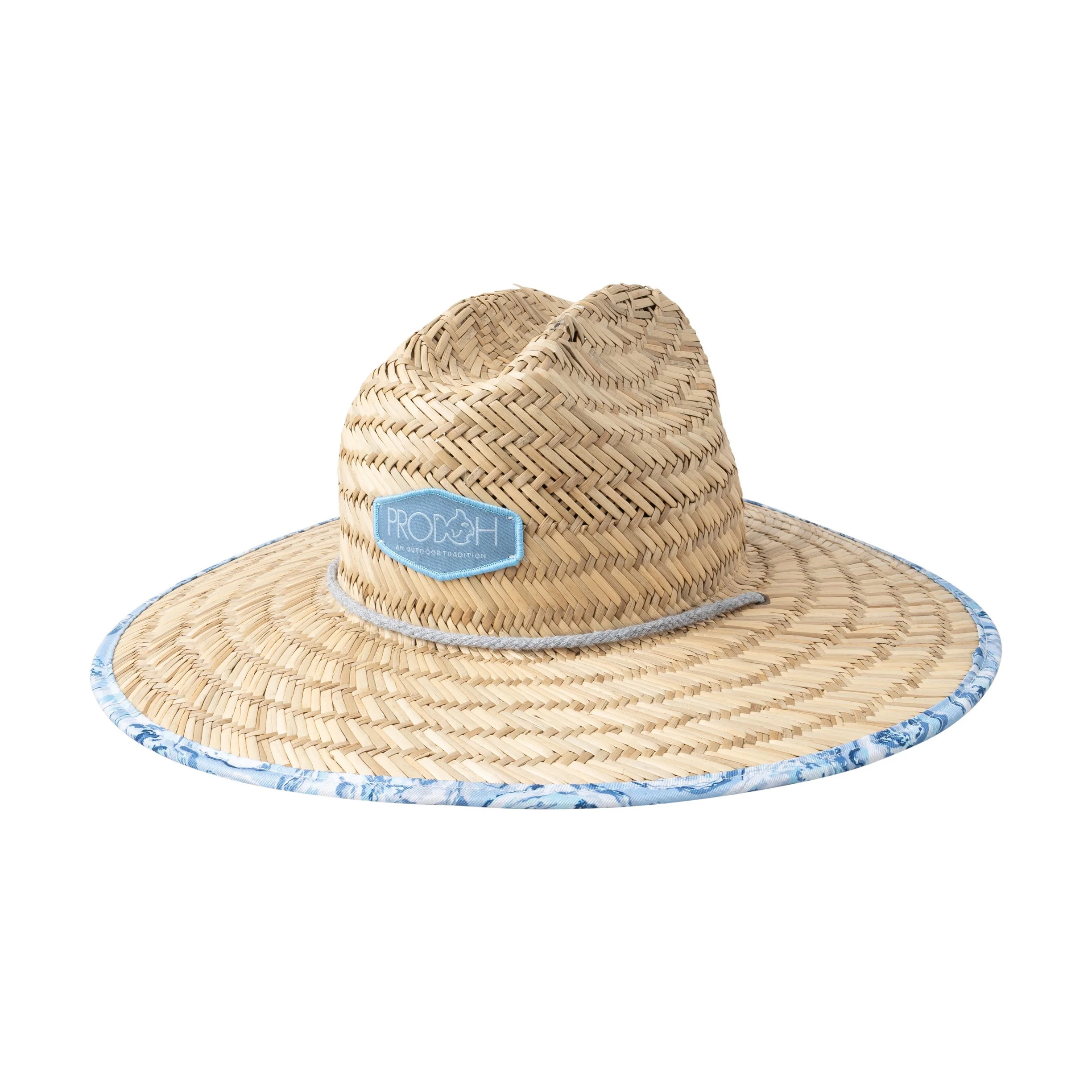 Adult Straw Lifeguard Hat in Oyster Print | PRODOH