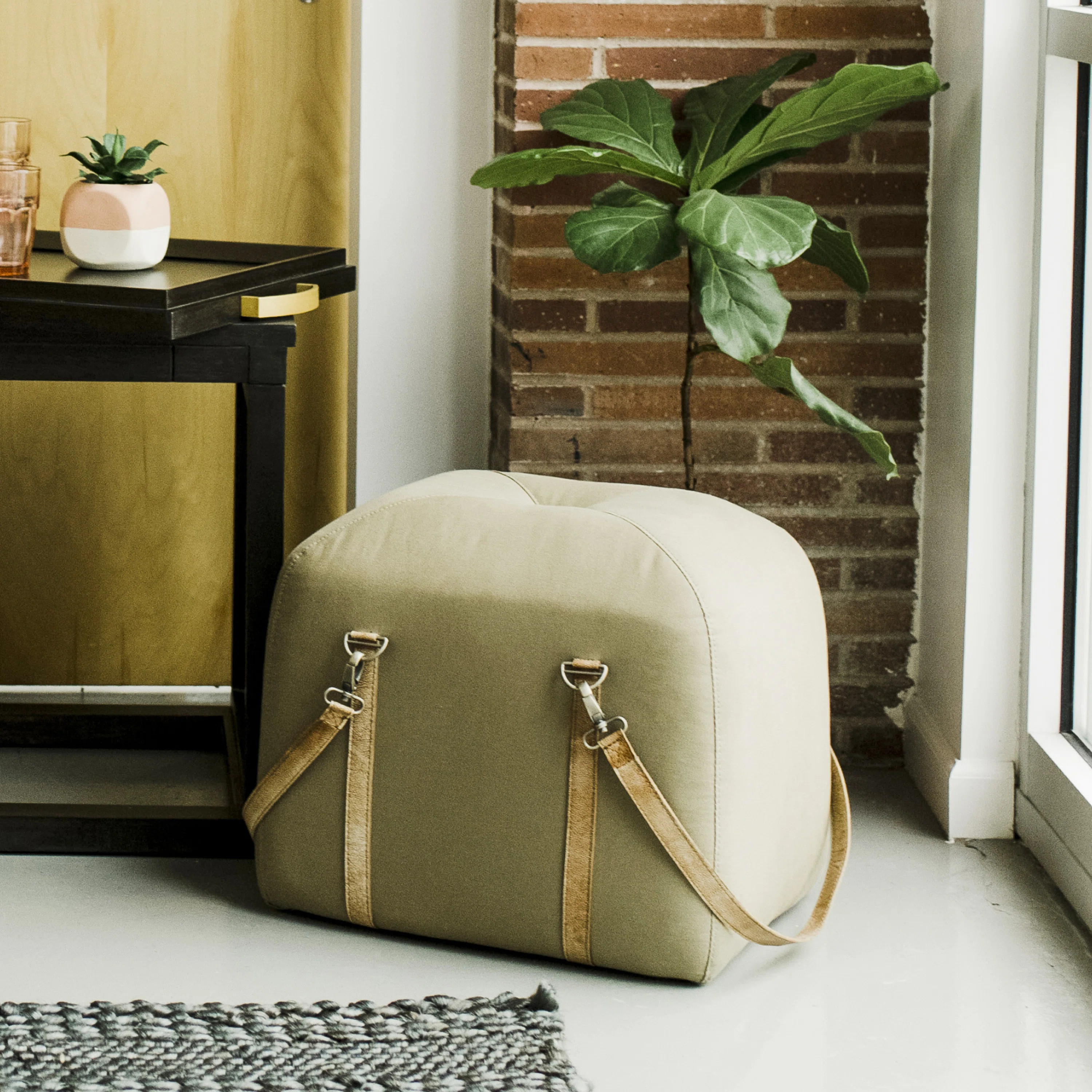 Trent Austin Design® Braxten Upholstered Pouf | Wayfair | Wayfair North America