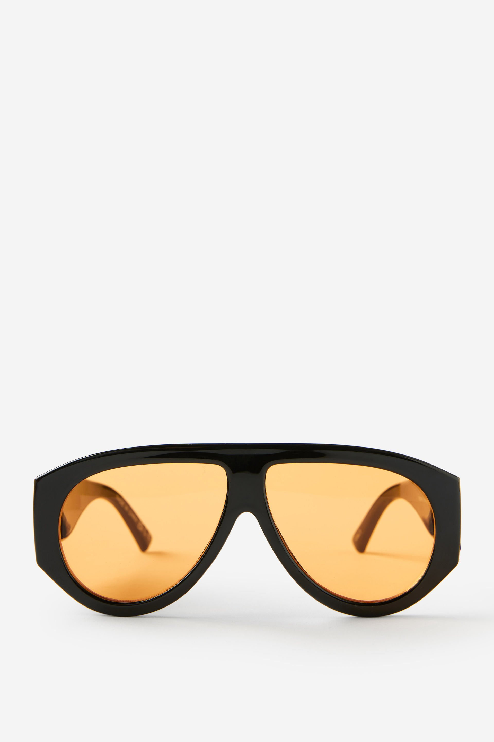 Rubi - Emery Oversized Aviator Sunglasses - Black/yellow | Cotton On (ANZ)