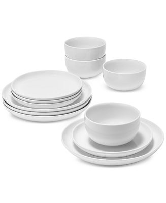 James Low Coupe 12 Pc. Dinnerware Set, Service for 4 | Macy's