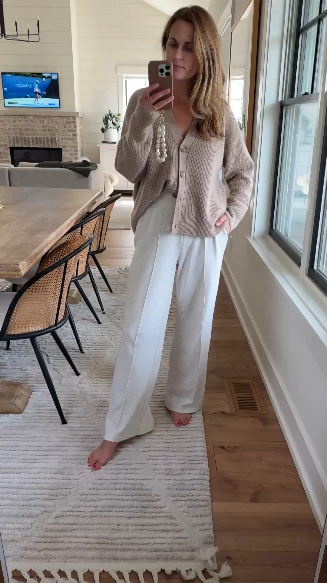 Cardigan size XS
Pants size XS
Cozy outfit 
Dressy sweatpants
Lounge clothes for fall

#LTKStyleTip #LTKOver40 #LTKSeasonal