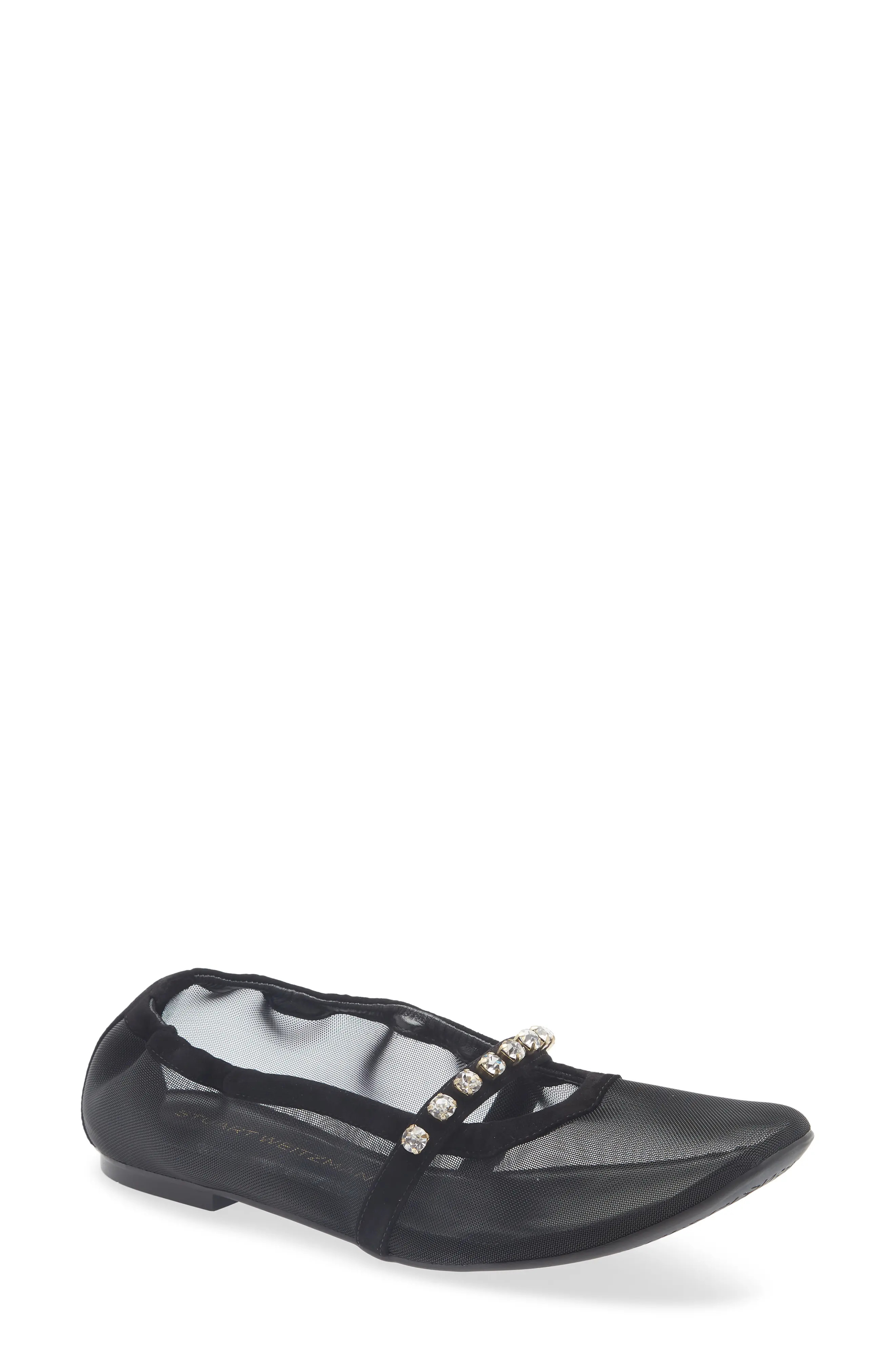 Goldie Crystal Strap Ballet Flat (Women) | Nordstrom | Nordstrom