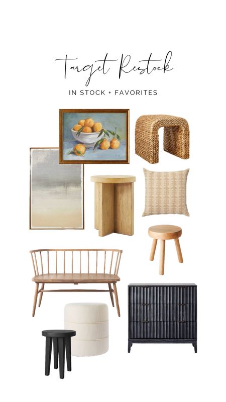 Target restock + a few favorites. 
Art
Bench
Accent table
Studio McGee

#LTKhome