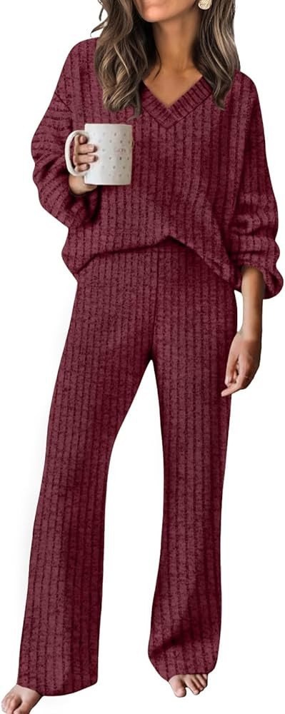 RUMIA Fall Outfits for Women 2025 Vacation Matching Sweater Lounge Sets (S-2XL) | Amazon (US)