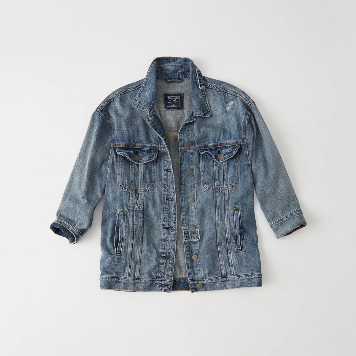 Girlfriend Denim Jacket | Abercrombie & Fitch US & UK