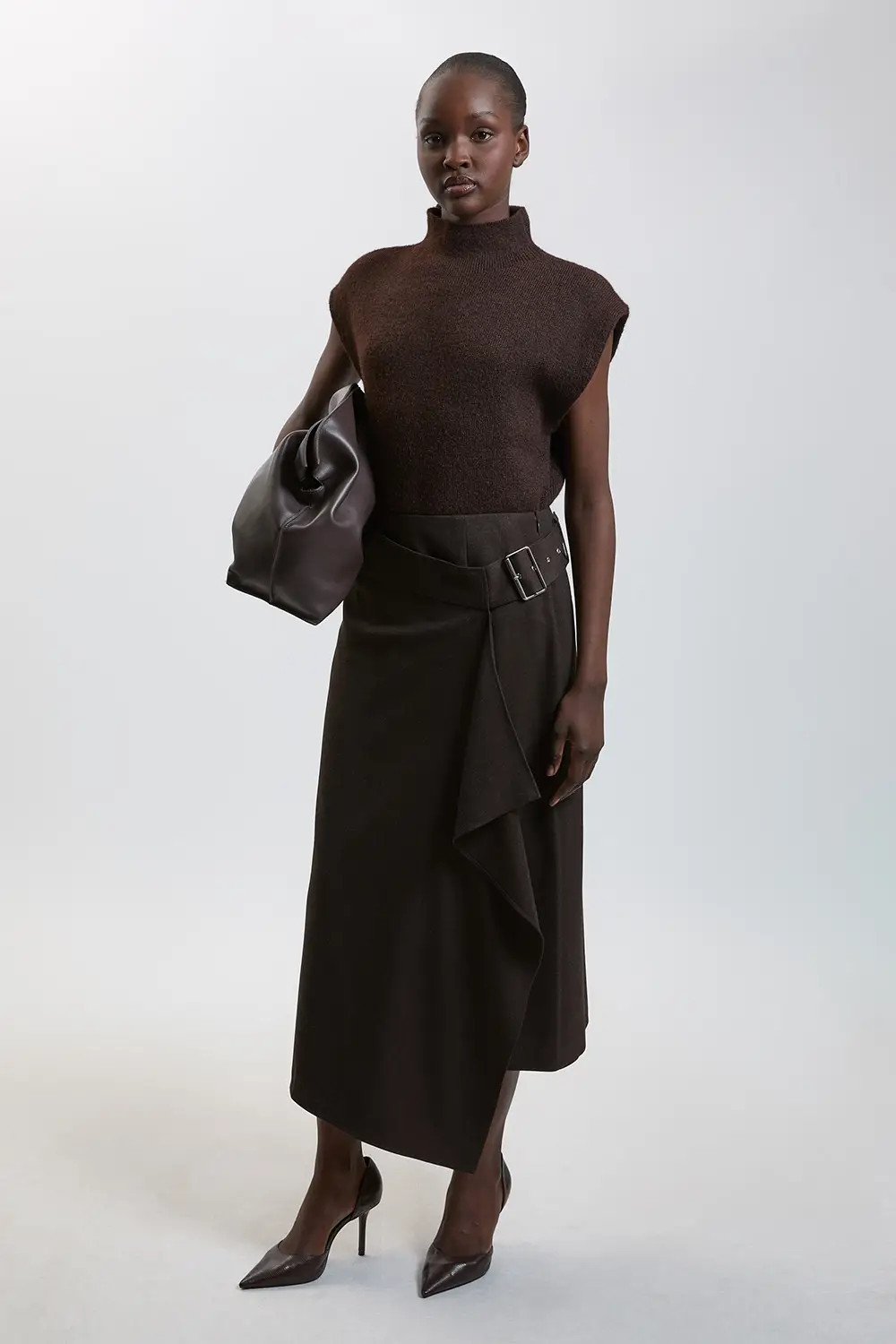 Tailored Asymmetrical Skirt | Karen Millen