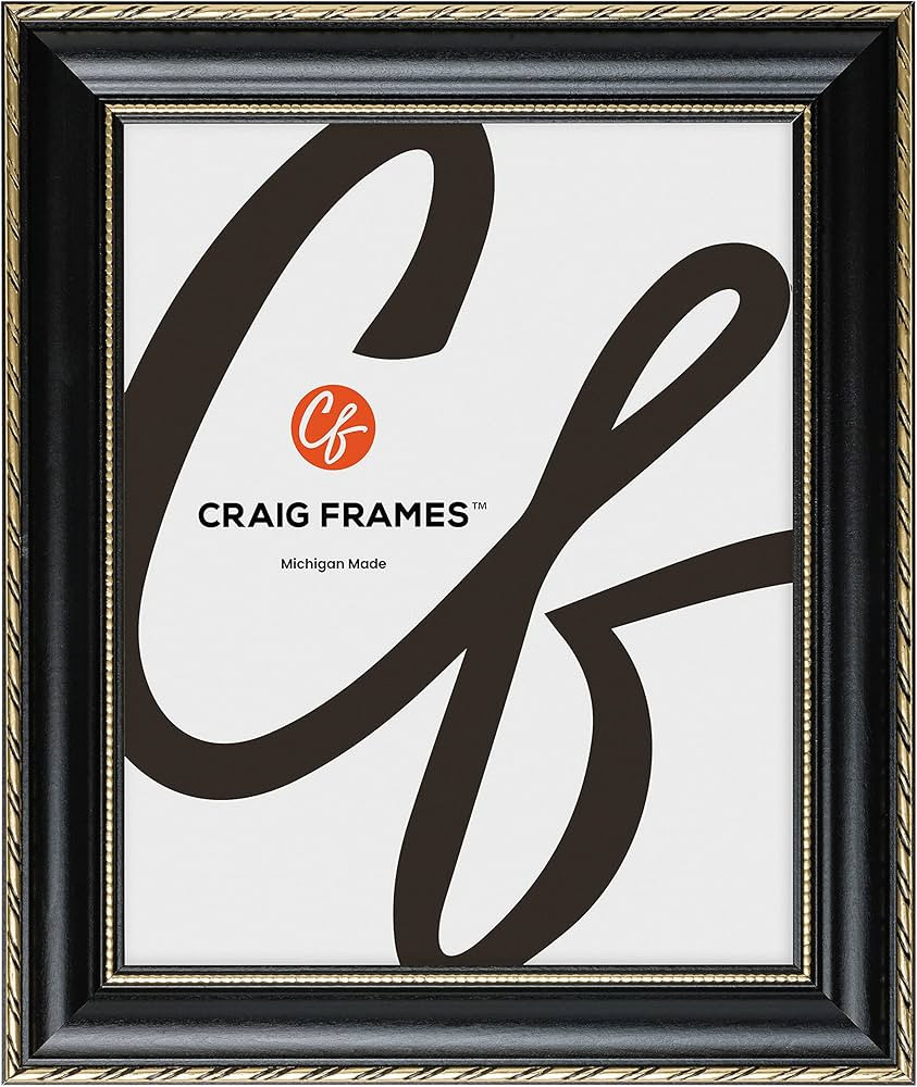Craig Frames Victoria, 20x30 Picture Frame, Ornate Black and Gold | Amazon (US)