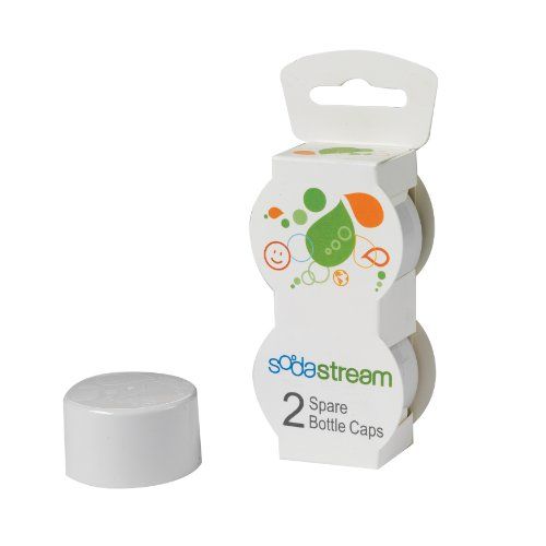 SodaStream Bottle Caps, White, 2-Pack | Amazon (US)