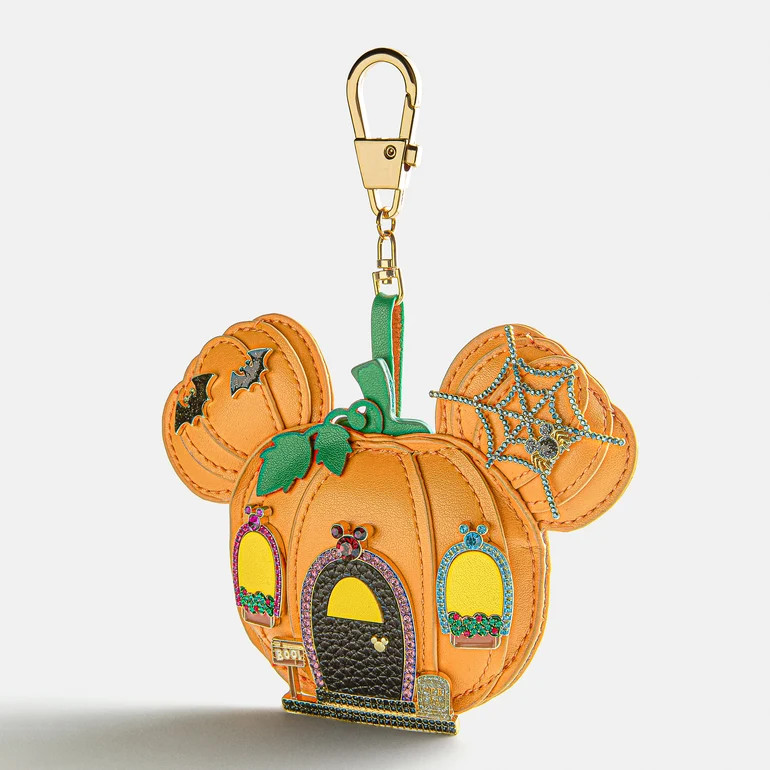 Disney Mickey Mouse Haunted Pumpkin Puff Bag Charm - Haunted House Bag | BaubleBar
