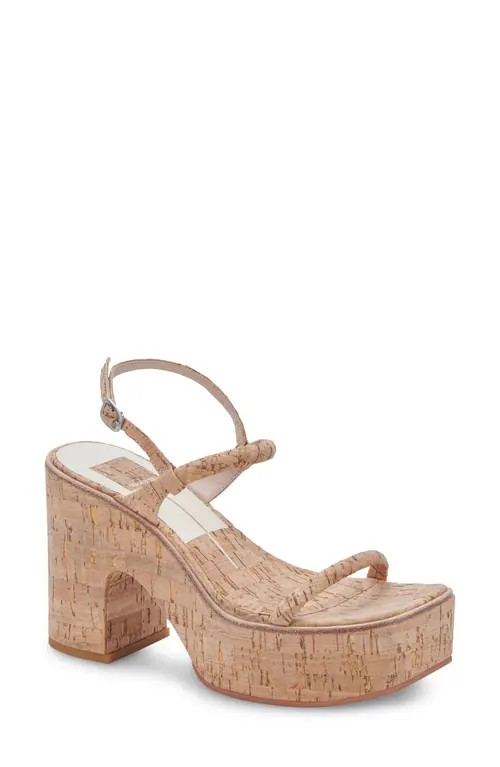 Dolce Vita Jodie Platform Sandal in Natural Cork at Nordstrom, Size 9 | Nordstrom