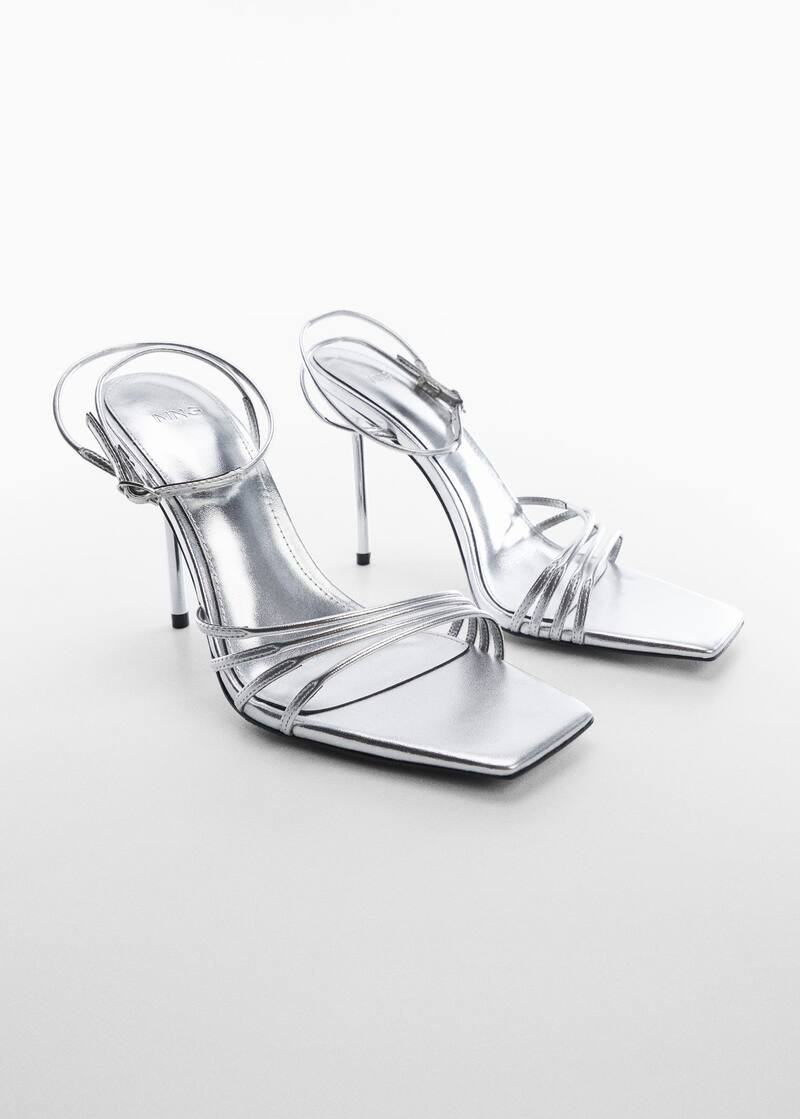 Strappy heeled sandals | MANGO (US)