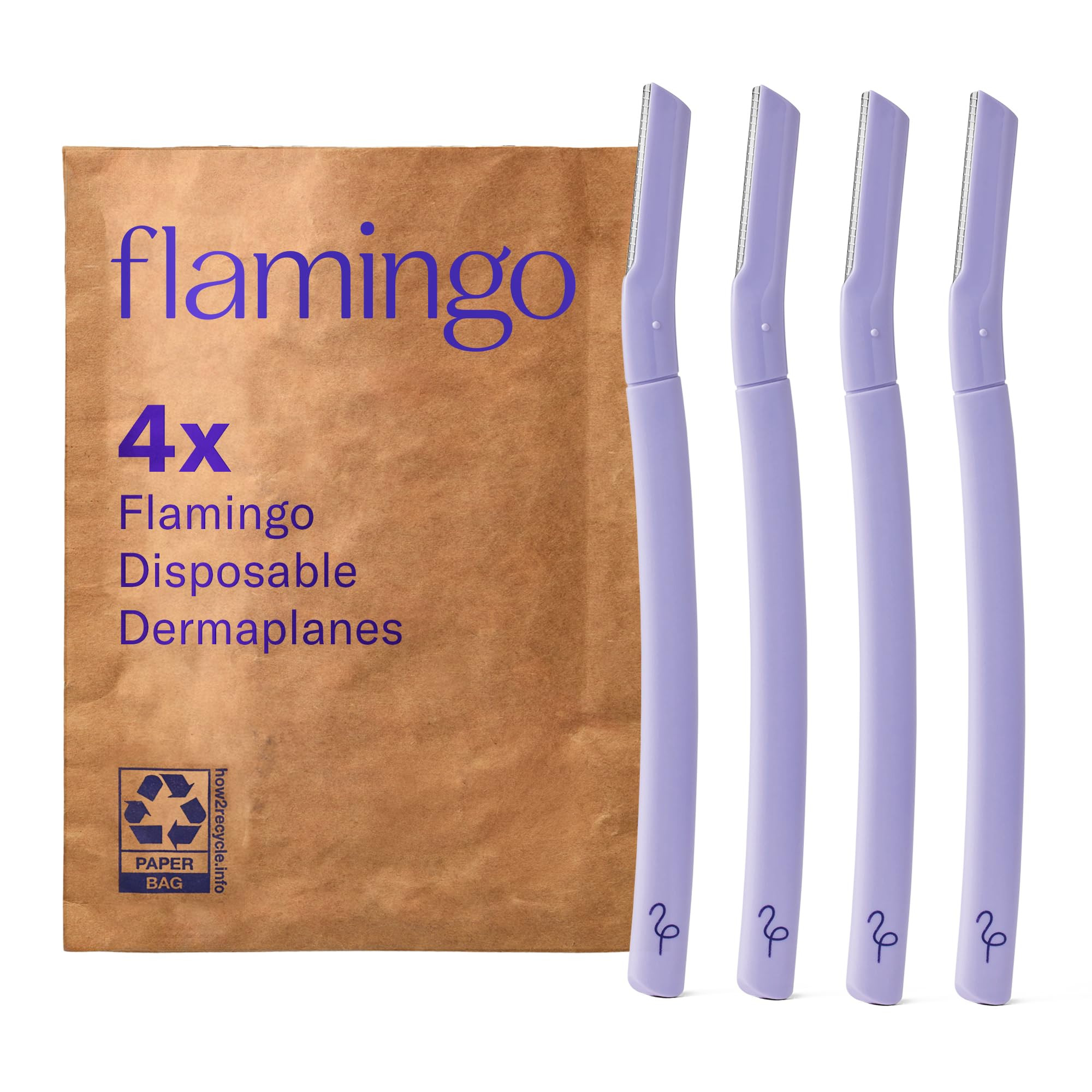 Flamingo Dermaplane Razor, Face Razors for Women, Disposable, 1 count, Pack of 4 | Amazon (US)