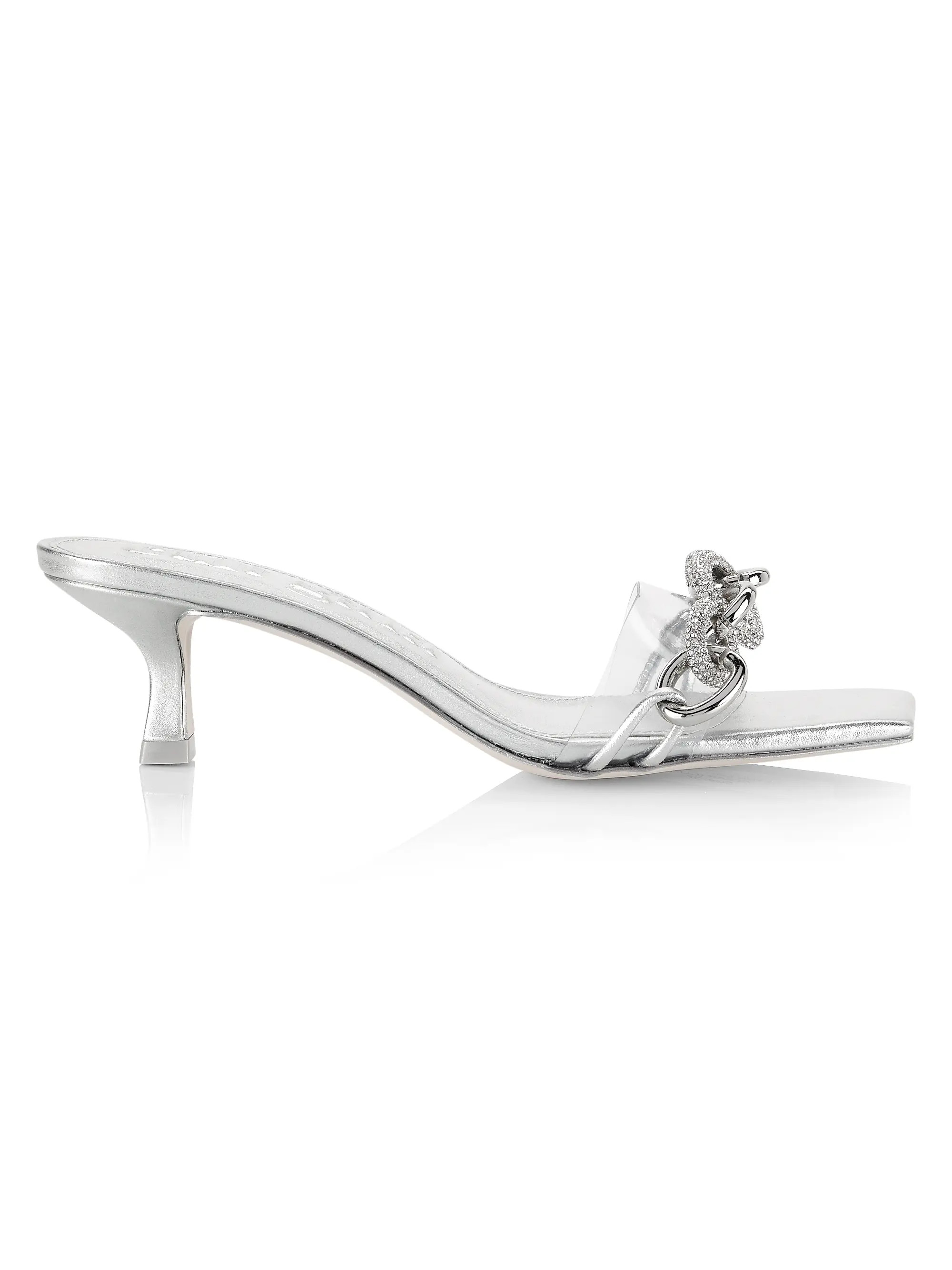Lynn 50MM Crystal-Embellished Kitten-Heel Sandals | Saks Fifth Avenue