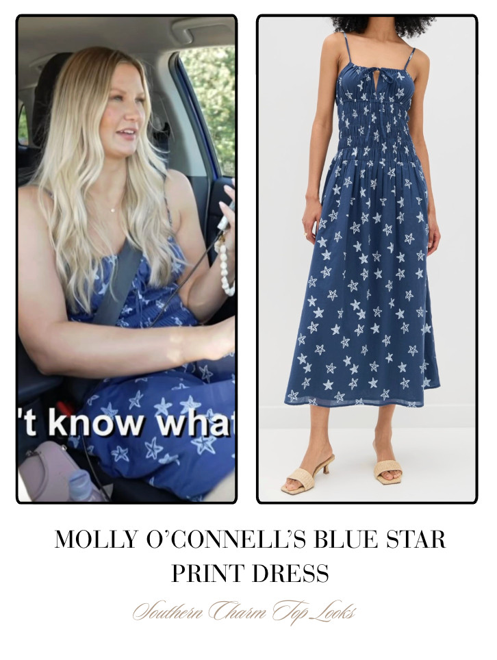 Molly O'Connell's Blue Star Print Dress 

 