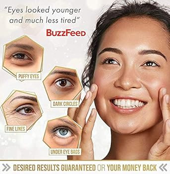 24K Gold Eye Mask– 20 Pairs - Puffy Eyes and Dark Circles Treatments – Look Less Tired and Re... | Amazon (US)