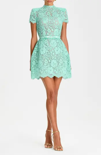 Milly Mint Lace Minidress | Nordstrom