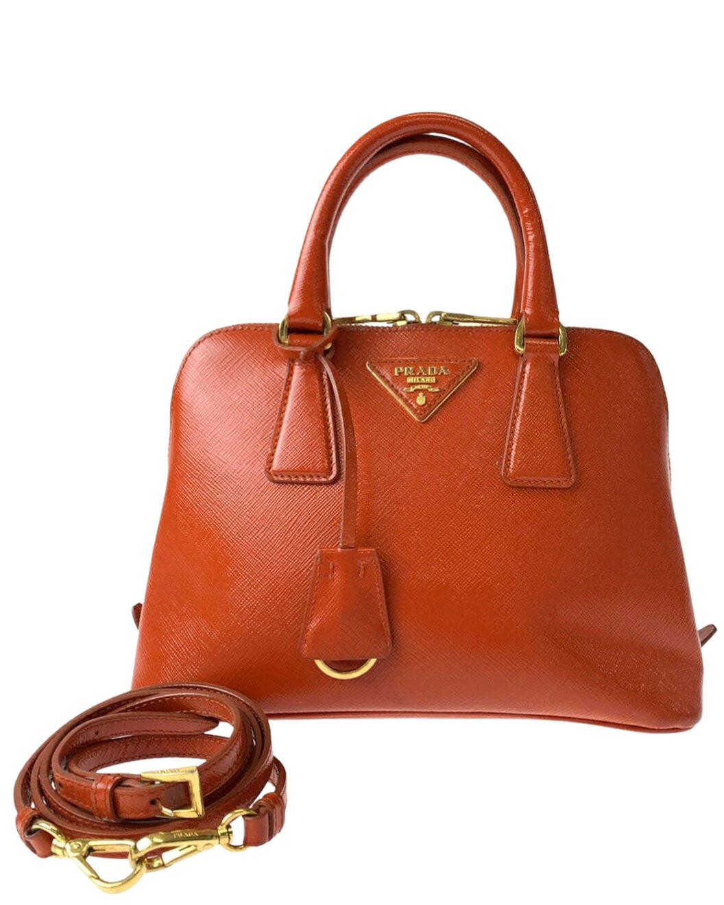 Prada Promenade Patent Saffiano Leather Handbag (Authentic Pre-Loved) | Gilt & Gilt City