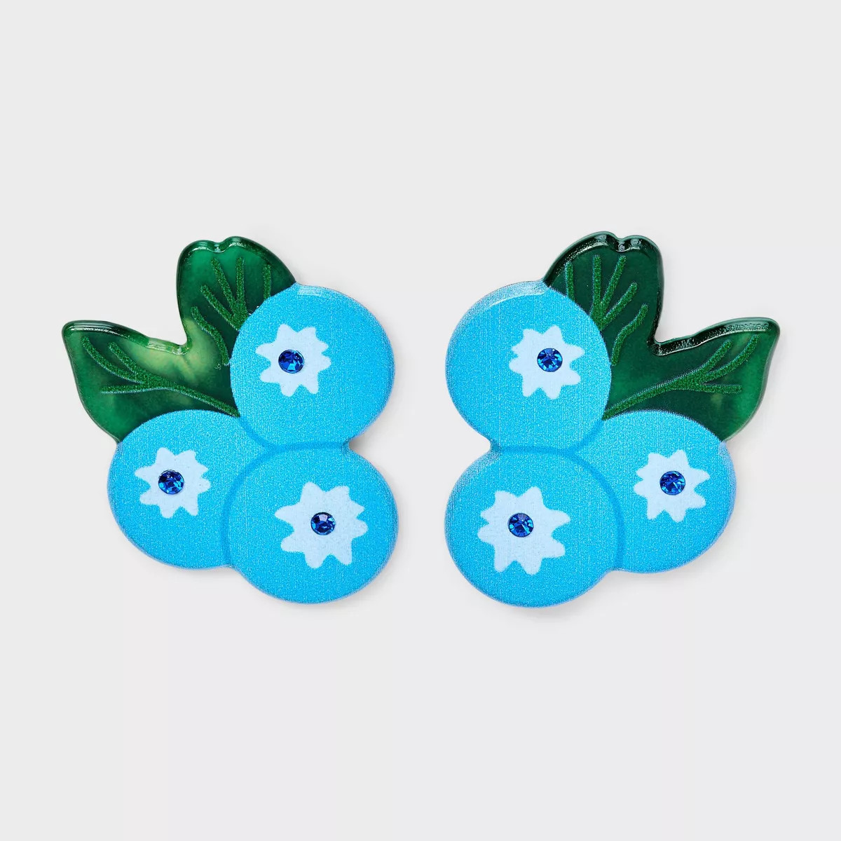 Acrylic Blueberries Post Earrings - A New Day™ Blue | Target