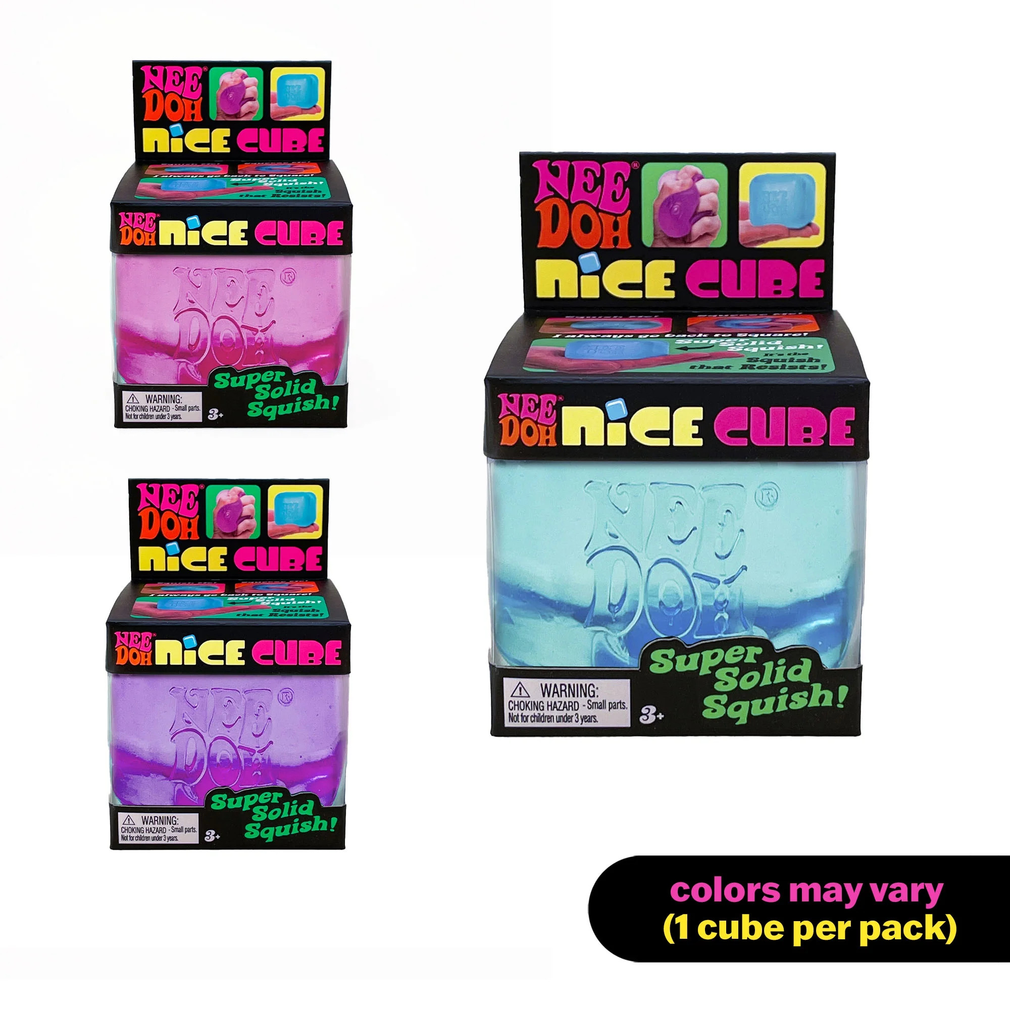 NeeDoh Nice Cube, Satisfying Square Shaped Sensory Toy, Colors May Vary, Children Ages 3+ | Walmart (US)