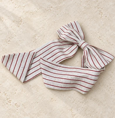 Heritage Red Pinstripe Bows | Cottage and Key