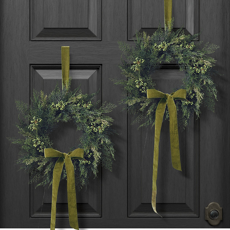 Joyeux Holiday Mini Wreaths - Green - Frontgate | Frontgate