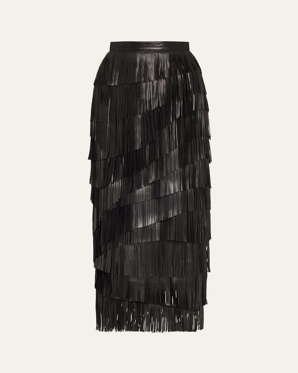 Therese Leather Fringe Skirt | Bergdorf Goodman