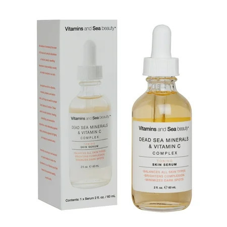 Vitamins and Sea Beauty Balancing Dead Sea Minerals & Vitamin C Toning Serum All Skin Types 2 fl oz | Walmart (US)