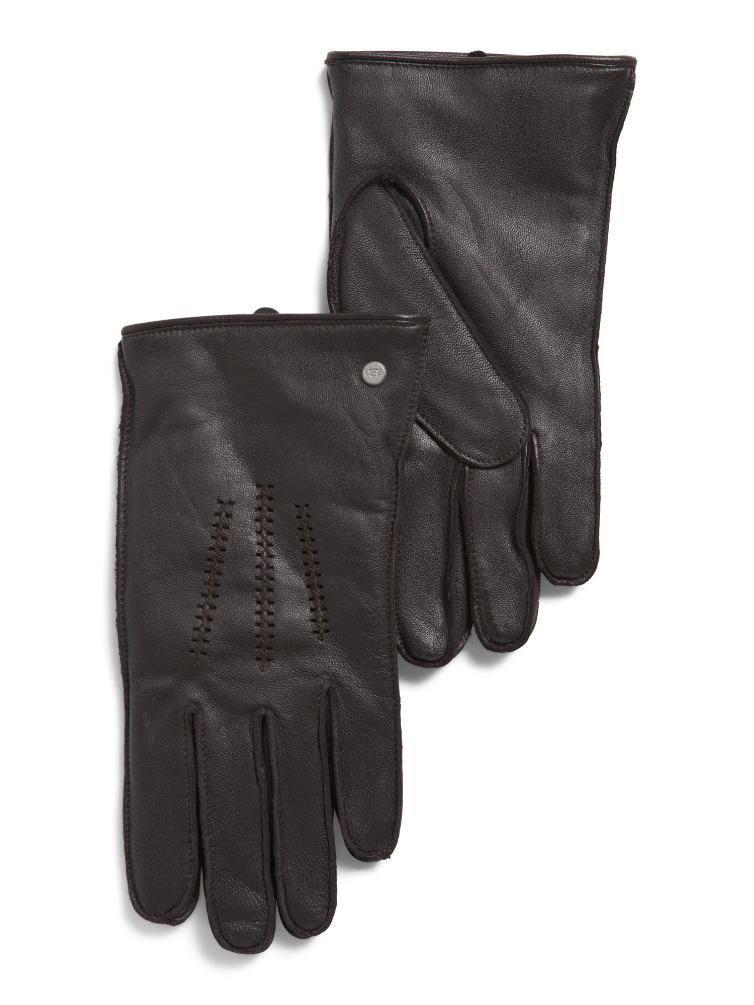 Leather Wrangell Faux Fur Lined Touch Screen Compatible Gloves | Hats, Gloves & Scarves  | Marsha... | Marshalls