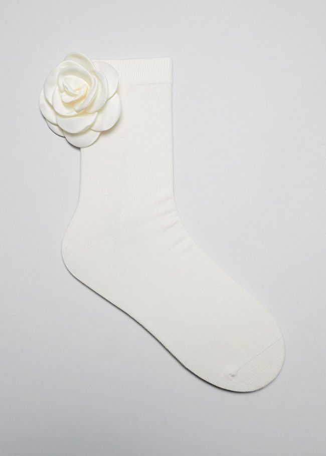 Rose Appliqué Socks | & Other Stories US