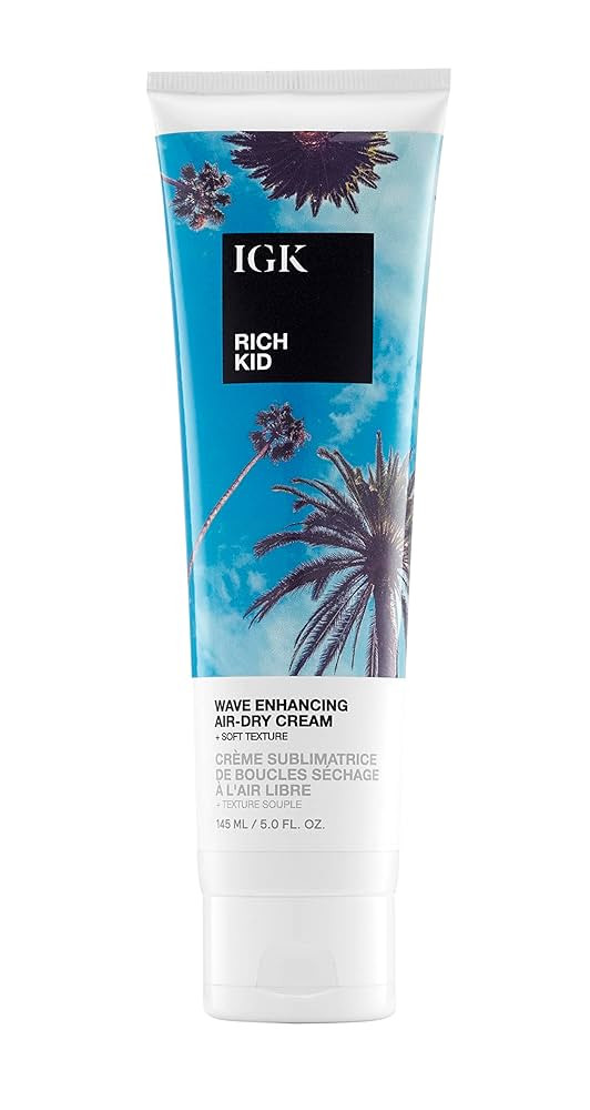 IGK RICH KID Wave Enhancing Air-Dry Cream | Hold + Texture + Shine | Vegan + Cruelty Free | | Amazon (US)