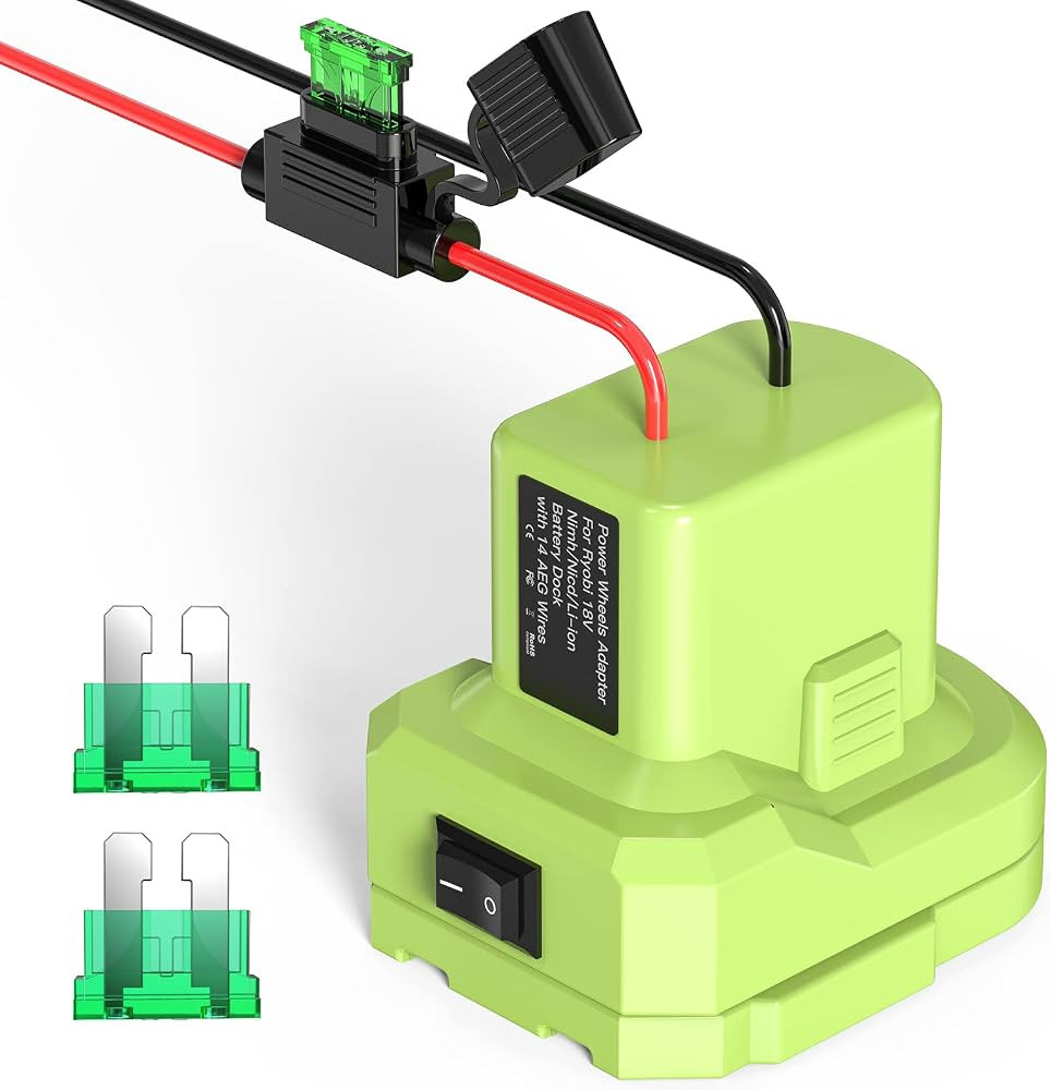 Power Wheels Adapter for Ryobi, 18V Battery Conversion Kit with Switch, Fuse Holder and 3PCS 30Am... | Amazon (US)