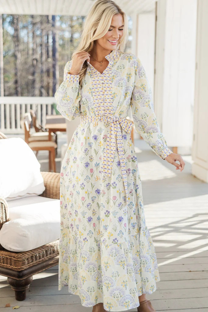 Came To Play Yellow Floral Maxi Dress | The Mint Julep Boutique