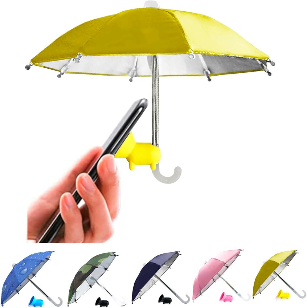 UV Protection Phone Umbrella for Sun,Universal Adjustable Piggy Suction Cup Phone Stand Umbrella ... | Amazon (US)