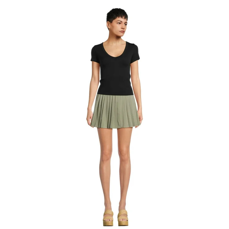 No Boundaries Juniors' Pleated Skort, 2-Pack, Sizes XS-XXXL | Walmart (US)
