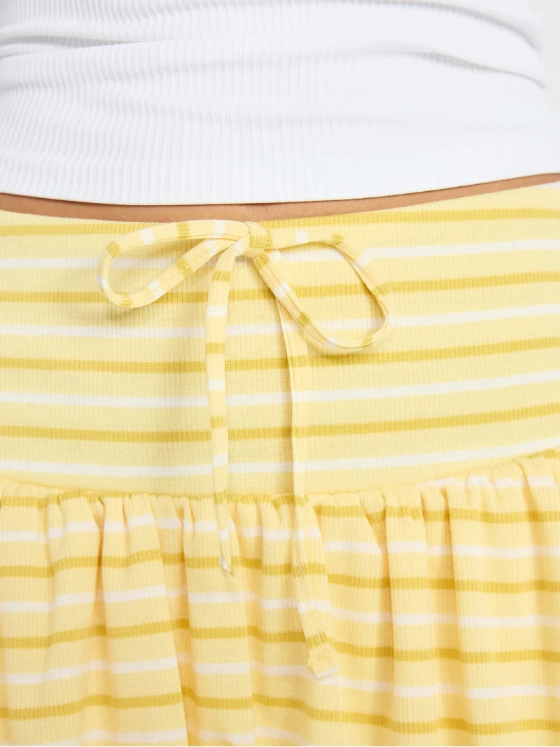 No Boundaries Bubble Hem Knit Skort, Women's XXS-XXL | Walmart (US)