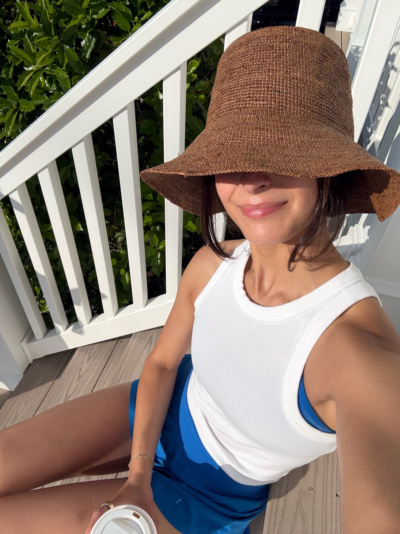 wearing size small in hat!