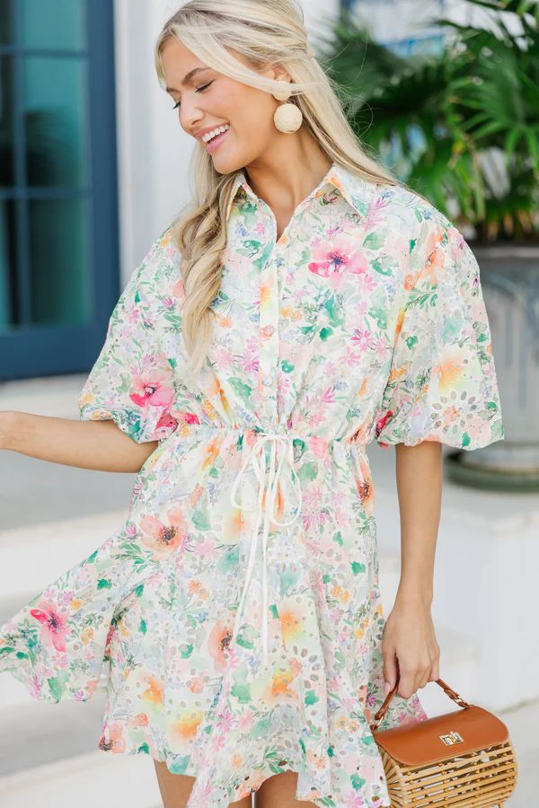 Feeling So Right Pink Floral Dress | The Mint Julep Boutique