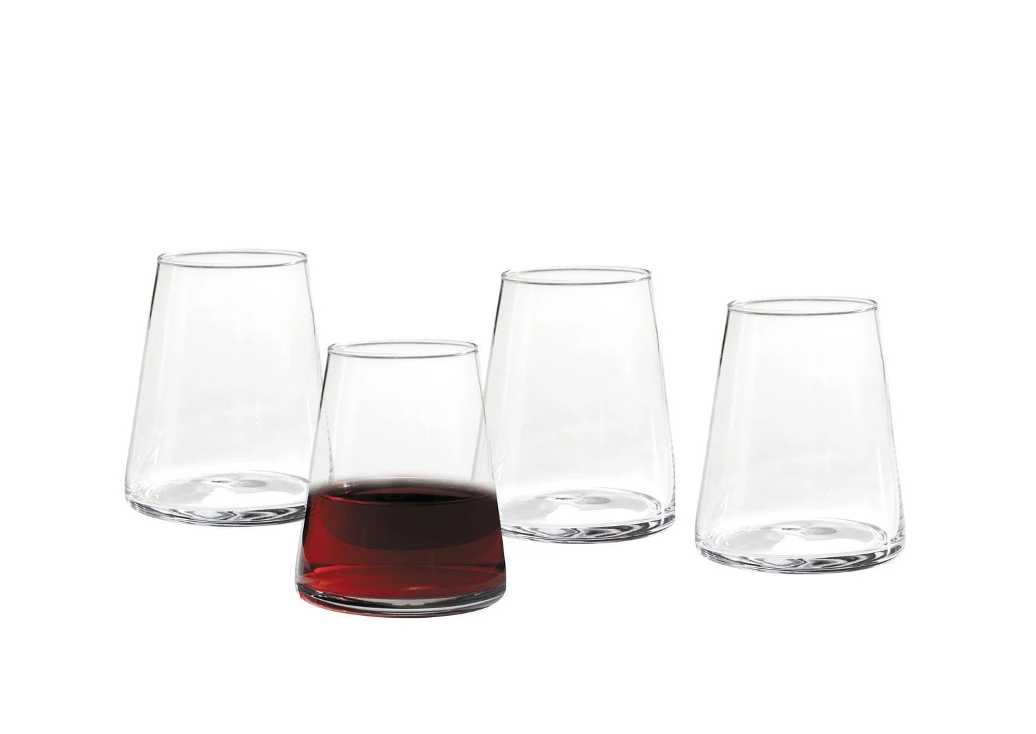 Better Homes & Gardens Clear Flared Stemless Wine Glass, 4 Pack | Walmart (CA)