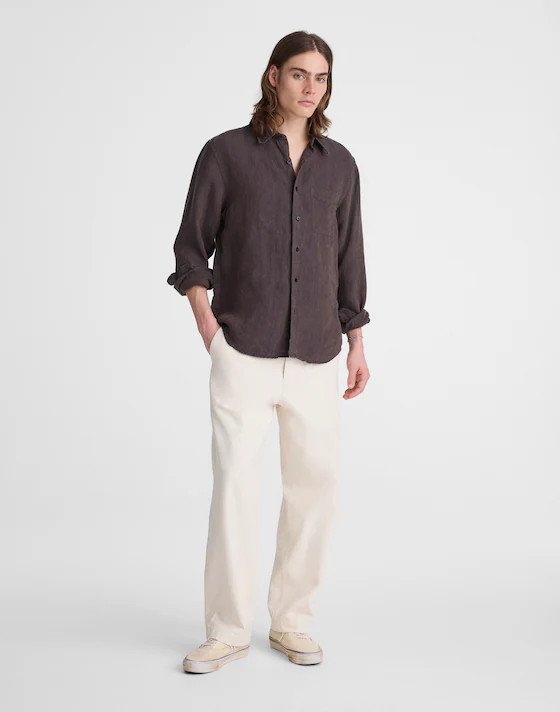Button-Up Shirt in Linen | Madewell
