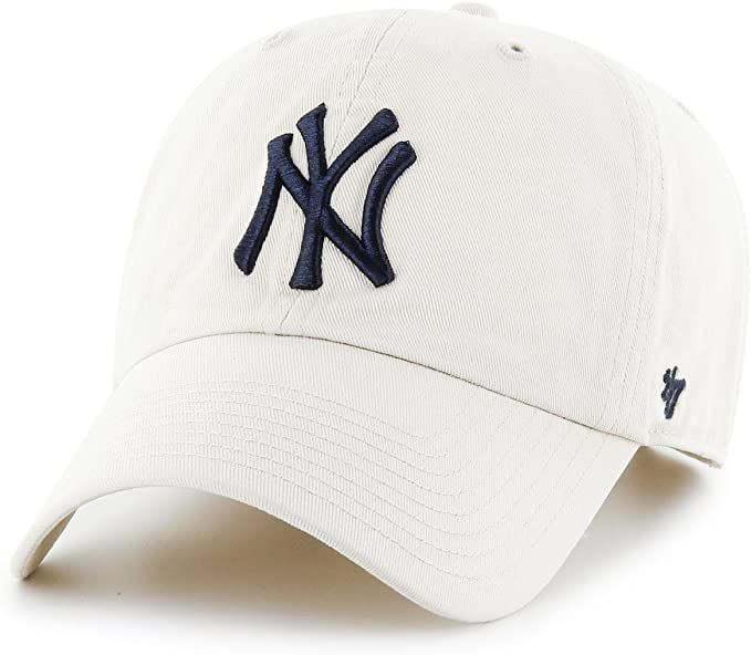 Amazon.com : MLB New York Yankees Men's '47 Brand Clean Up Cap, Natural, One-Size : Sports Fan Ba... | Amazon (US)