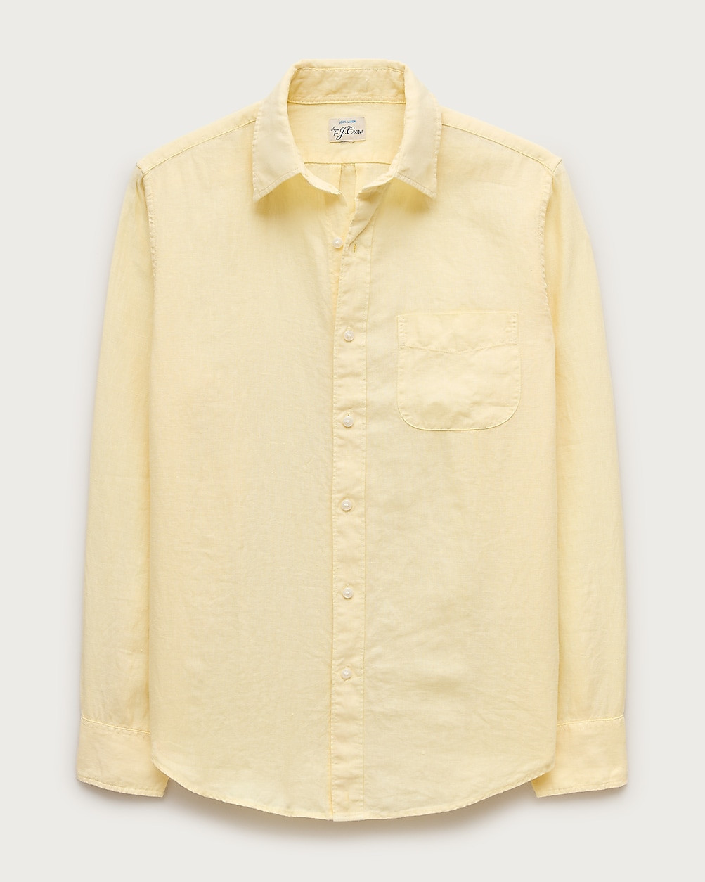 Washed linen shirt with point collar | J. Crew US