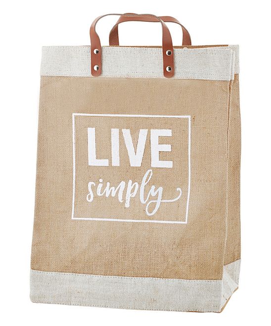 Santa Barbara Design Studio Produce bags - 'Live Simply' Farmer's Market Tote | Zulily